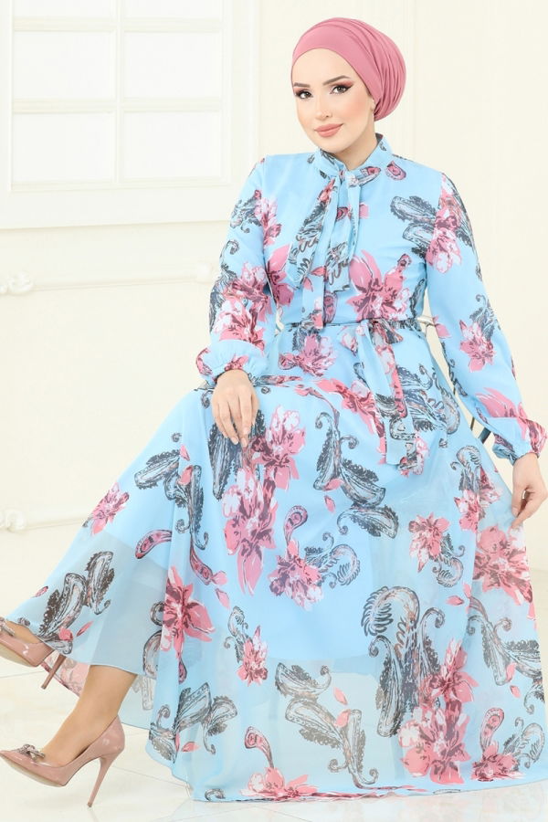 Modaselvim NET 20%+20% DISCOUNT IN THE CARD Dress 5188AL357 Blue