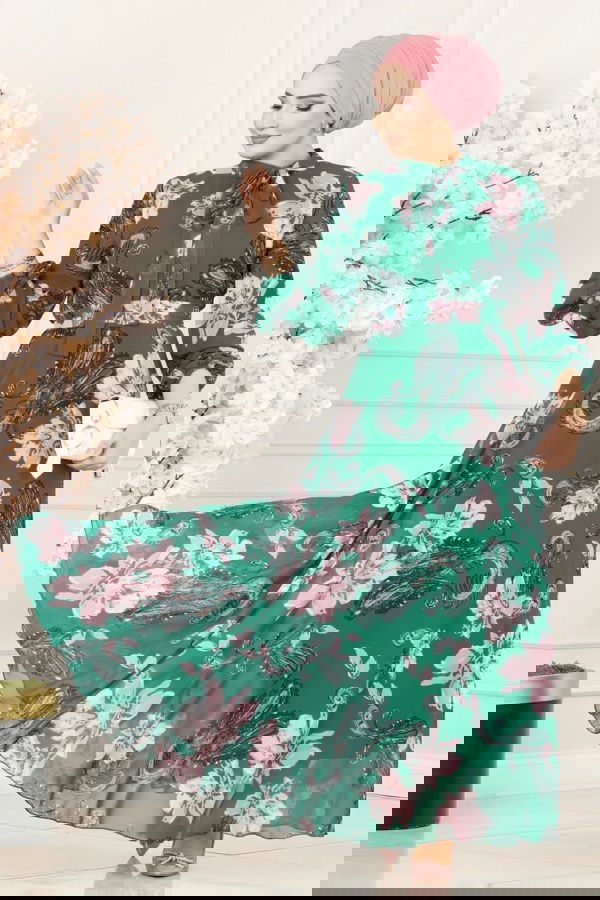 Modaselvim NET 20%+20% DISCOUNT IN THE CARD Dress 5188AL357 Emerald