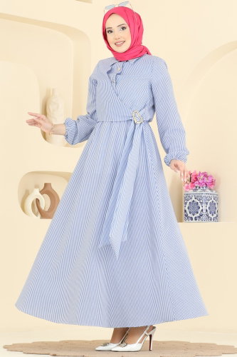 N.F.C. - Dress 5303NFC1010 Navy Blue