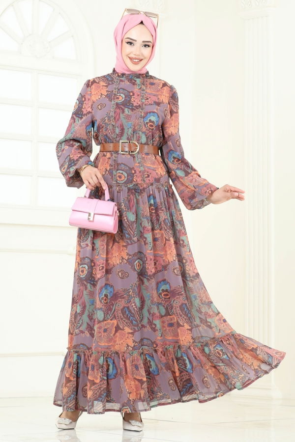 Modaselvim NET 20%+20% DISCOUNT IN THE CARD Dress 5307AL357 Lilac