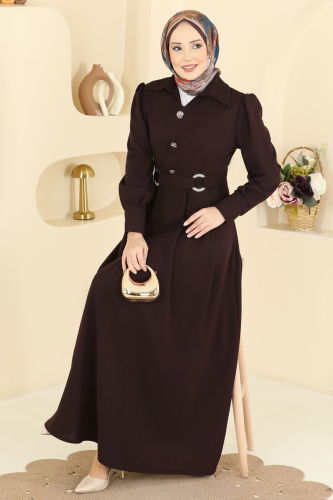 A.L. - الفستان بني 5370AL357