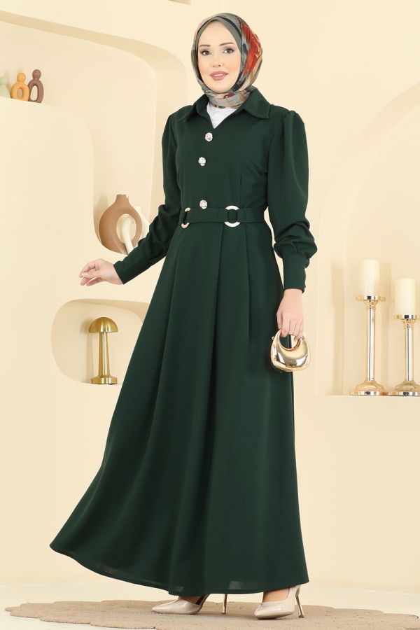 Modaselvim Dress Dress 5370AL357 Emerald