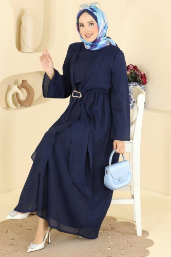 N.F.C. - Dress 5428NFC1010 Navy Blue