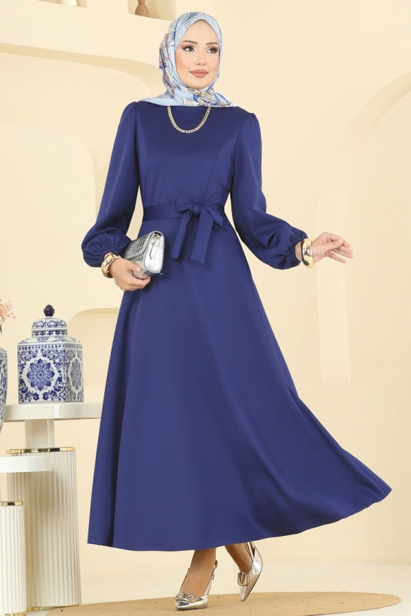 Modaselvim NET 20%+20% DISCOUNT IN THE CARD Dress 5565EDF311 Saxe