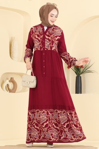 Z.N.N.K. - Dress 5571ZNNK1102 Burgundy