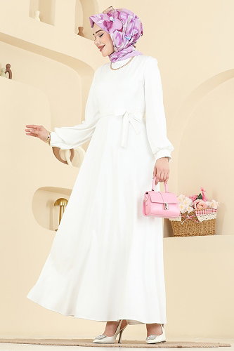 moda selvim الفستان سكري 5573ZNNK1102 - Thumbnail