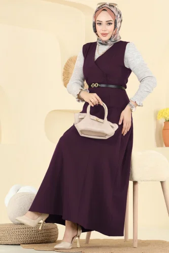 Z.N.N.K. - DRESS 5574ZNNK1102 Damson