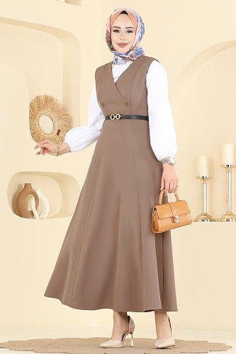 moda selvim DRESS 5574ZNNK1102 Vision - Thumbnail