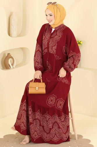 Z.N.N.K. - Dress 5590ZNNK1102 Burgundy