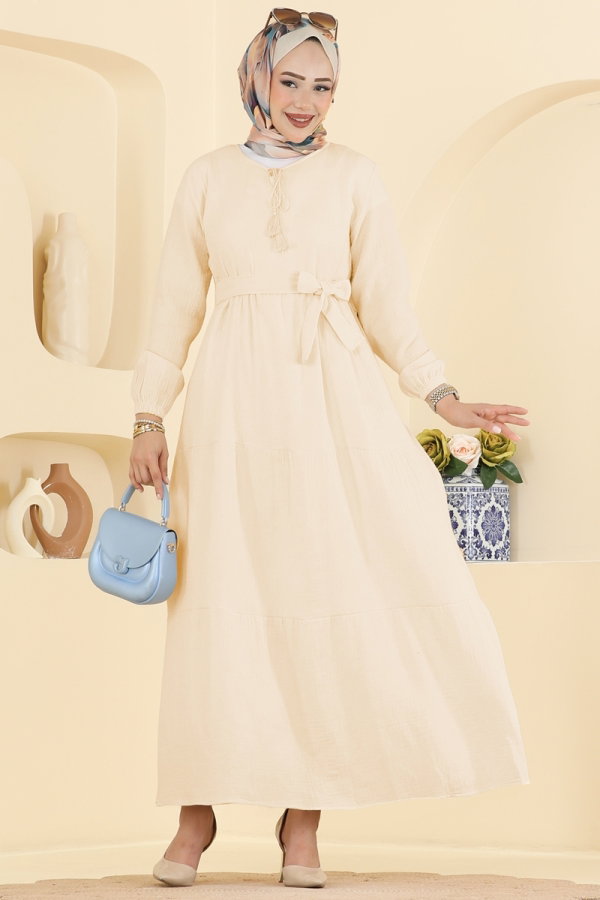 Modaselvim Dress Dress 5591ZNNK1102 Cream