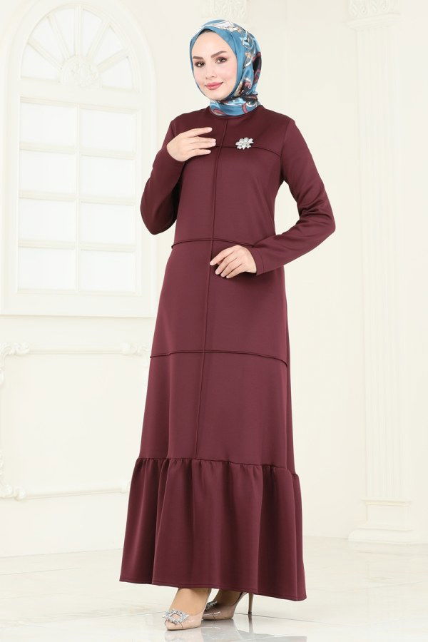 Dress 5635EDF311 Burgundy - 2