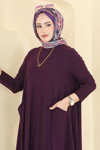 moda selvim الفستان توتي 5656ZNNK1102 - Thumbnail