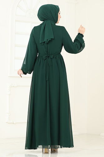 moda selvim الفستان زيتي 5672EDF311 - Thumbnail