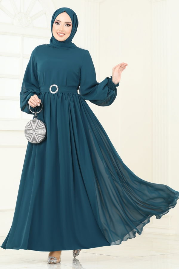 Modaselvim الفساتين الفستان بترولي 5672EDF311