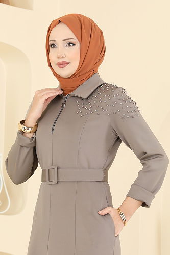 moda selvim Dress 5727EDF311 Dark Vision - Thumbnail