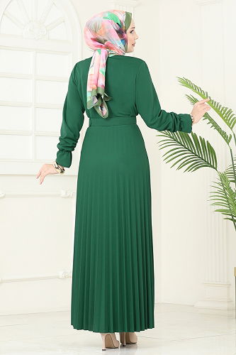 moda selvim الفستان زيتي 5730EDF311 - Thumbnail