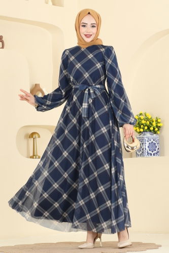 E.D.F. - Dress 5740EDF311 Navy Blue