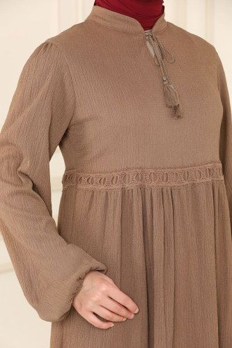 moda selvim 5842BSK463 فيزيون فستان - Thumbnail