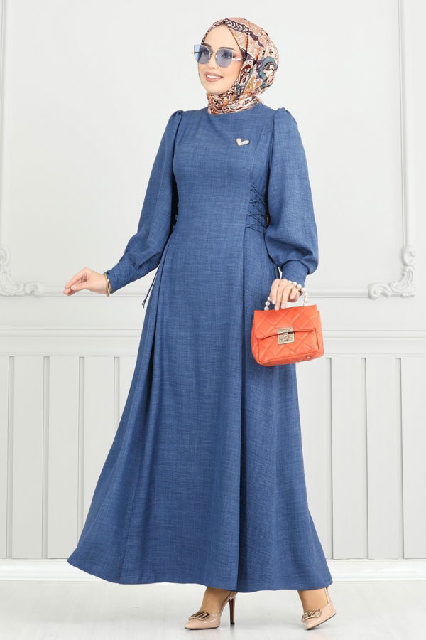 Modaselvim 30% OFF YOUR CART Dress 5962BSK463 Blue