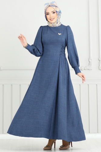 B.İ.S.S.K. - Dress 5962BSK463 Indigo