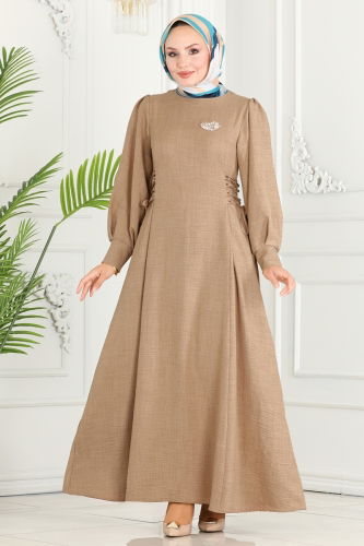 B.İ.S.S.K. - Dress 5962BSK463 Latte