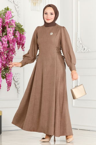 B.İ.S.S.K. - Dress 5962BSK463 Light Brown