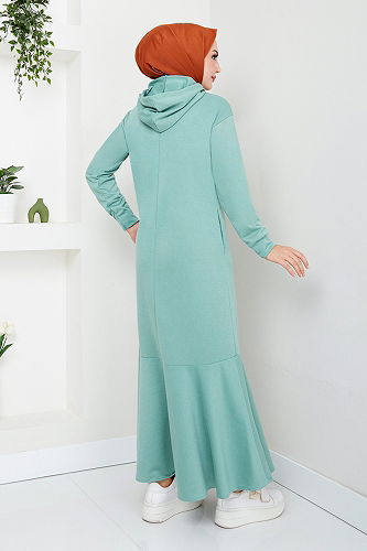 moda selvim Dress 6001ZNK903-M Mint - Thumbnail