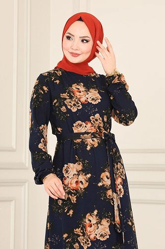 moda selvim 6002ADK807 نمط4 فستان - Thumbnail