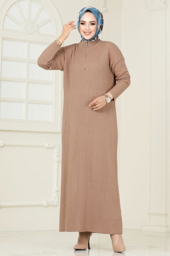 K.L.N. - Dress 6027KLN570 Latte