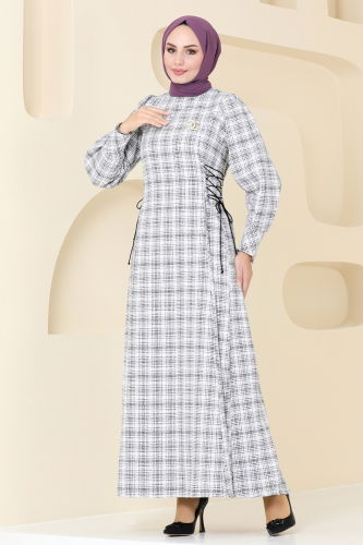 B.İ.S.S.K. - Dress 6129BSK463 Ecru