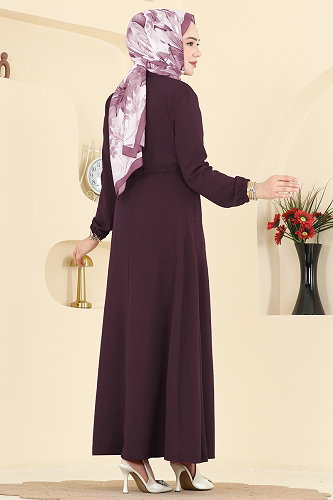 moda selvim الفستان توتي 6147ORG1169 - Thumbnail