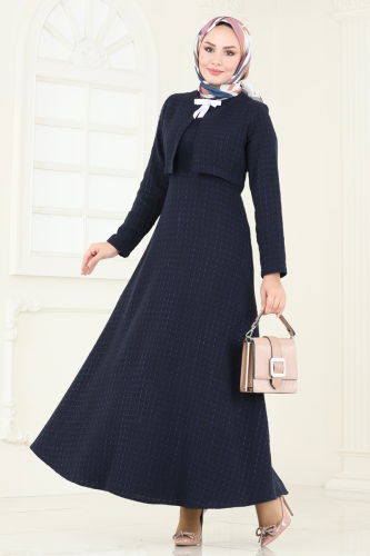 B.İ.S.S.K. - Dress 6148BSK463 Navy Blue