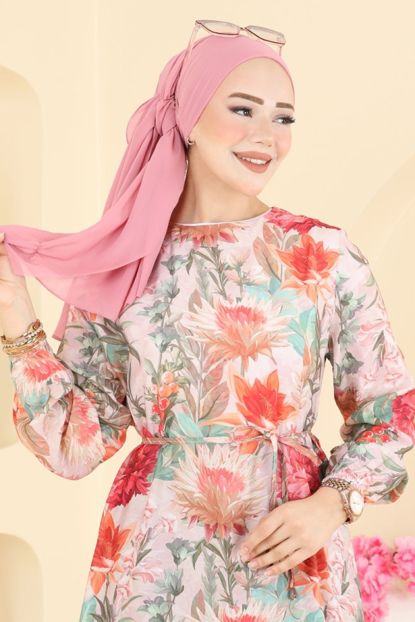 Modaselvim الفساتين الفستان برتقالي 6157ORG1169