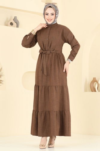 B.İ.S.S.K. - Dress 6162BSK463 Brown