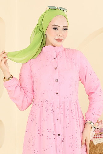 moda selvim الفستان زهر 6162ORG1169 - Thumbnail