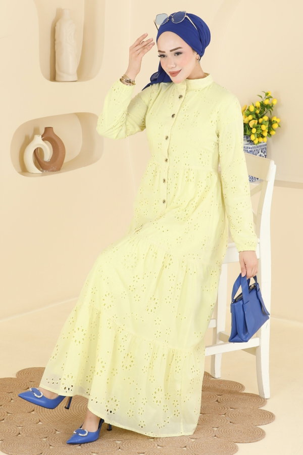 Modaselvim Dress Dress 6162ORG1169 Yellow