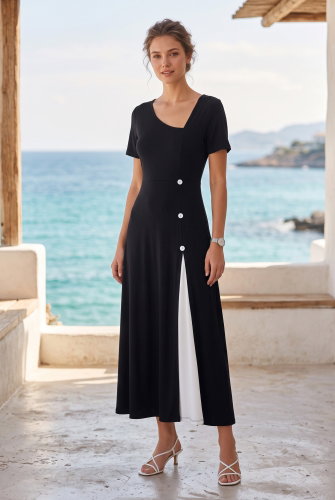 J.N.T. - Dress 62338JNT1202 Black