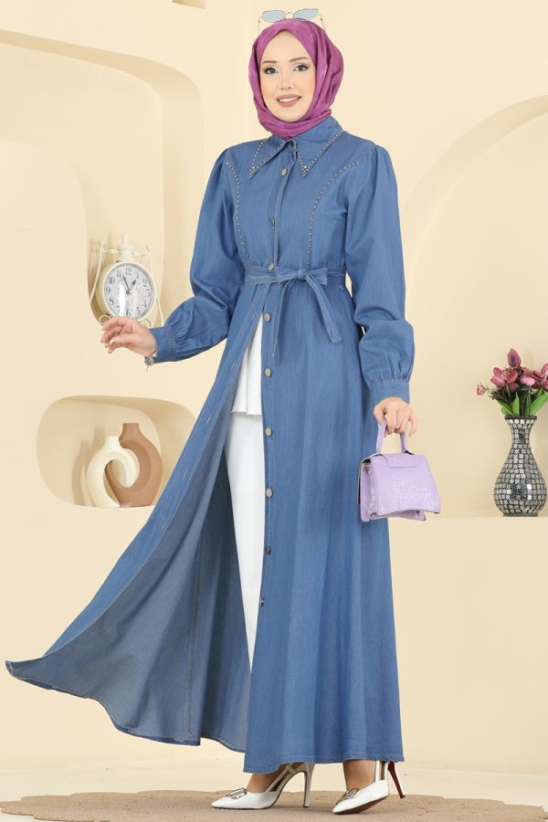 Modaselvim Dress Dress 6801ORG1169 Denim