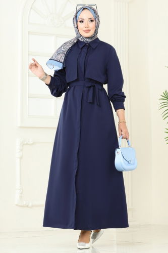 U.Z. - Dress 7010UZ662 Navy Blue
