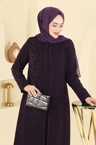 moda selvim الفستان توتي 7018OZT1013 - Thumbnail