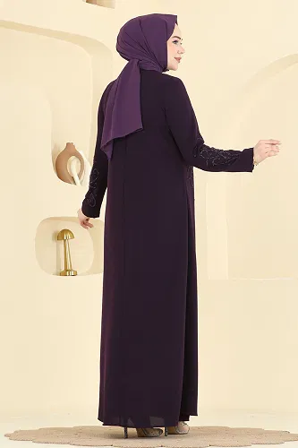 moda selvim الفستان توتي 7018OZT1013 - Thumbnail