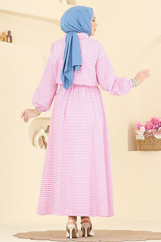 moda selvim الفستان زهر 7020OZN1046 - Thumbnail