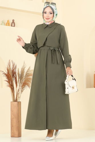 U.Z. - Dress 7020UZ662 Khaki
