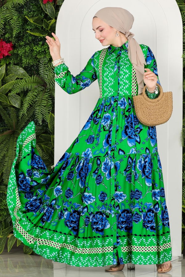 Modaselvim BIG SEASON DISCOUNT Dress 7086VTN849 Benetton Green