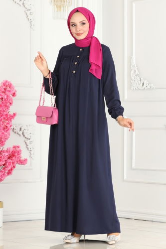 B.G.S. - Dress 7103BG354 Navy Blue