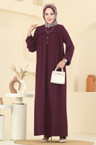 E.R.K. - Dress 7103ERK1158 Damson