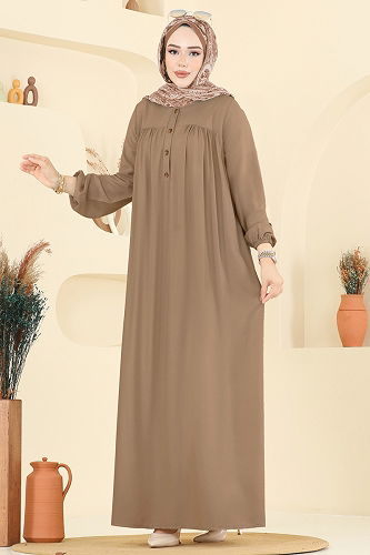 moda selvim Dress 7103ERK1158 Dark Vision - Thumbnail