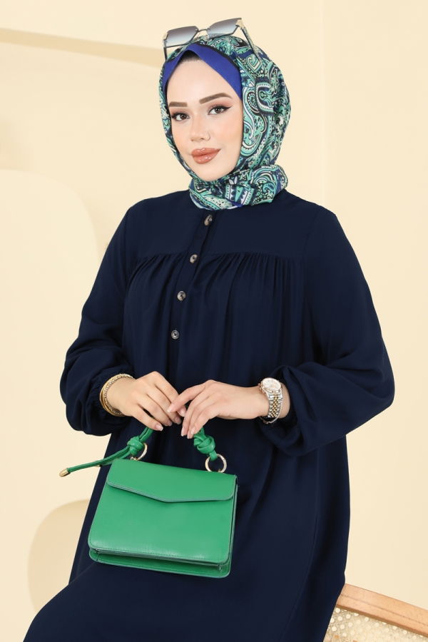 Modaselvim الفساتين الفستان كحلي 7103ERK1158