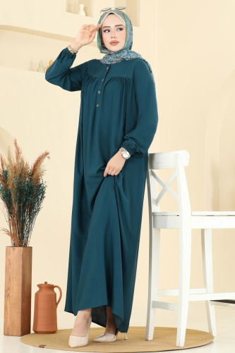 E.R.K. - Dress 7103ERK1158 Petroleum