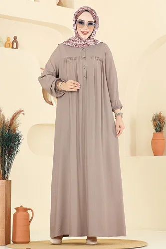 moda selvim Dress 7103ERK1158 Vision - Thumbnail